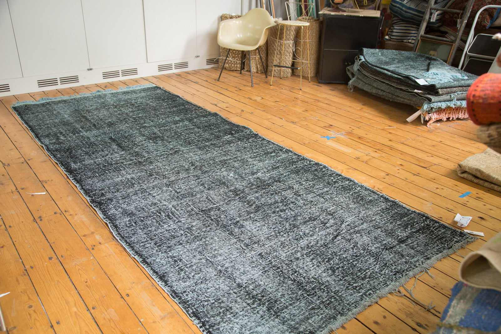  Vintage Overdyed Gallery Rug Runner / Item ee002079 image 2