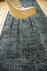 Dark overdyed vintage gallery runner with grunge distressed texture.