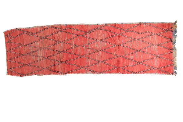 3x11 Vintage Moroccan Distressed Rug Runner // ONH Item ee002088