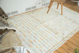 Detailed geometric floral guls and striped patterns on a Moroccan kilim rug.