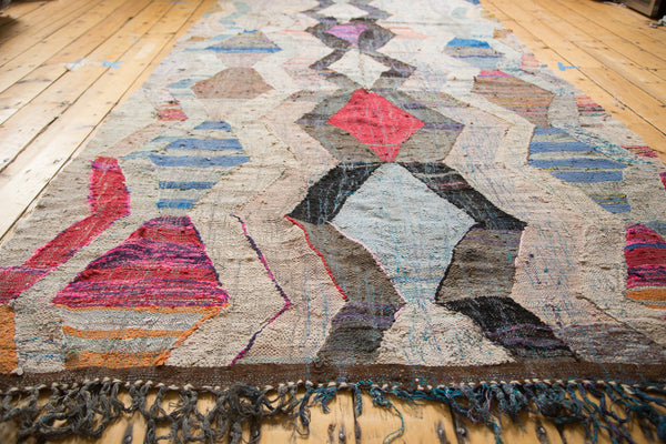 5x10.5 Vintage Rag Rug Runner // ONH Item ee002100 Image 6