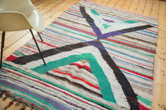 5x8 Vintage Rag Rug Carpet // ONH Item ee002102 Image 3