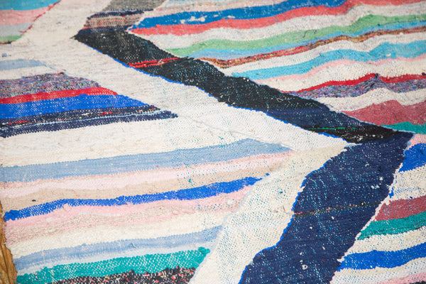 5x11 Vintage Rag Rug Runner // ONH Item ee002104 Image 2