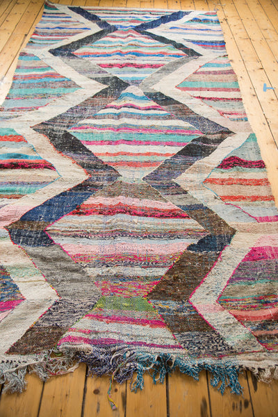 5x11 Vintage Rag Rug Runner // ONH Item ee002104 Image 6