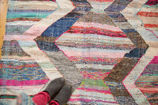 5x11 Vintage Rag Rug Runner // ONH Item ee002104 Image 7
