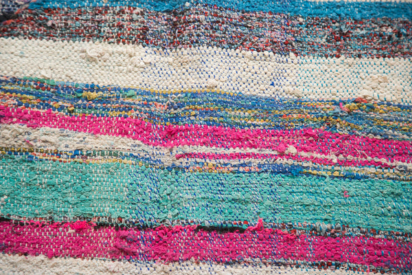 5x11 Vintage Rag Rug Runner // ONH Item ee002104 Image 8