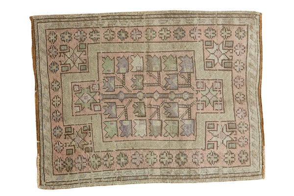 2.5x3.5 Vintage Oushak Rug Mat // ONH Item ee002122