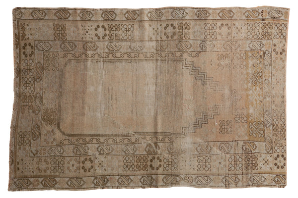 3x5 Vintage Distressed Oushak Prayer Rug // ONH Item ee002128