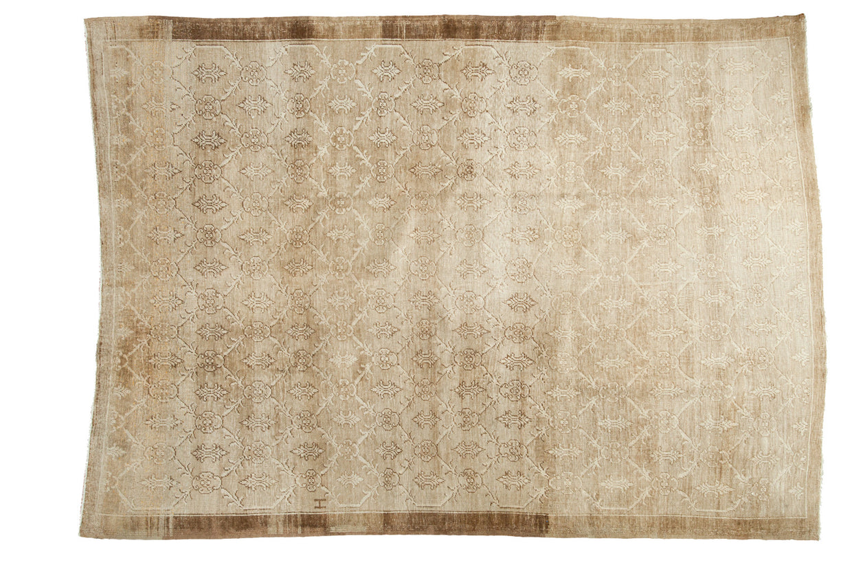 7x9.5 Vintage Oushak Distressed Carpet // ONH Item ee002137