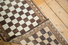 2x9.5 Vintage Checkered Oushak Rug Runner // ONH Item ee002138 Image 6