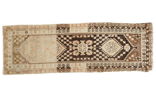 3.5x10 Vintage Distressed Oushak Rug Runner // ONH Item ee002175