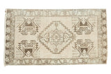 2x3.5 Vintage Oushak Distressed Rug Mat // ONH Item ee002185