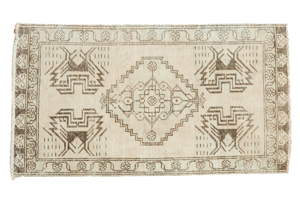 2x3.5 Vintage Oushak Distressed Rug Mat // ONH Item ee002185