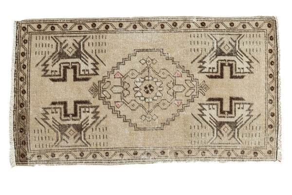 2x3 Vintage Oushak Distressed Rug Mat // ONH Item ee002190
