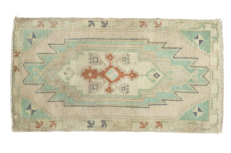 1.5x3 Vintage Oushak Rug Mat Runner // ONH Item ee002208