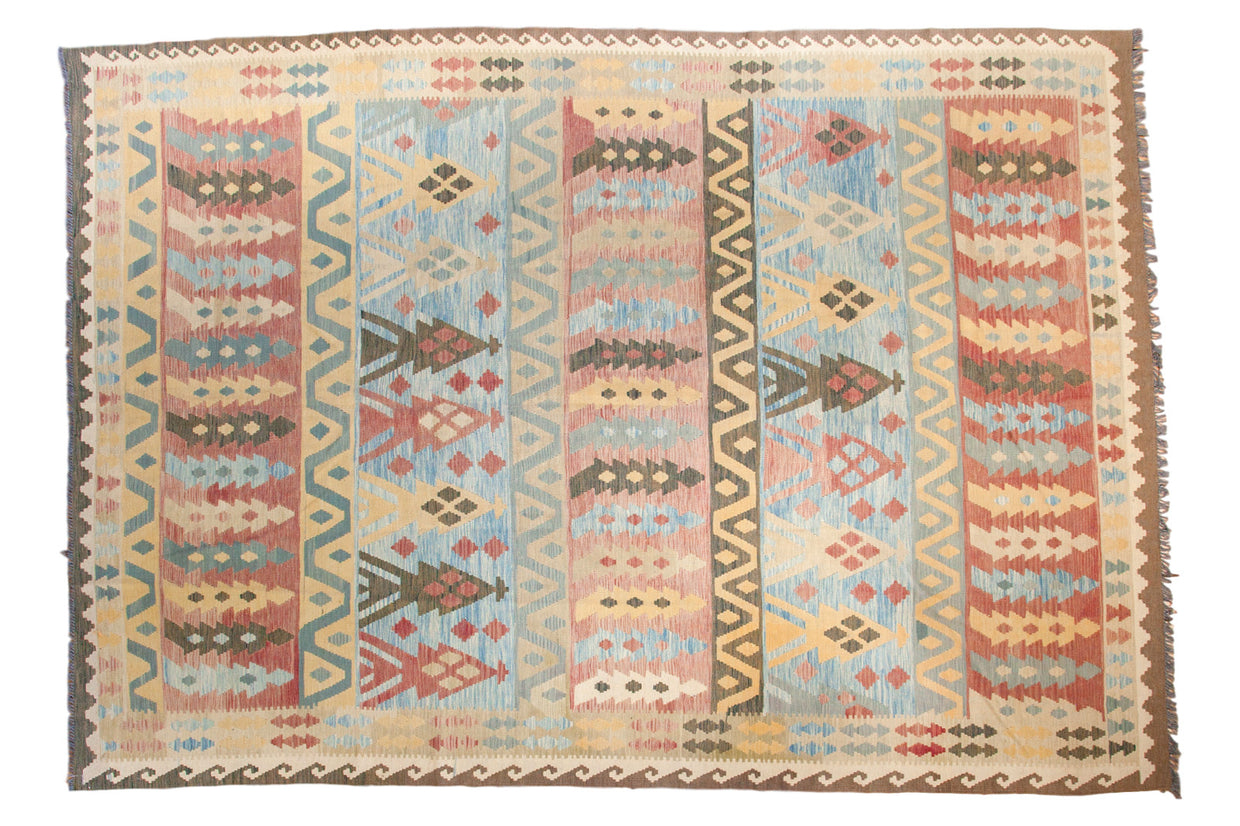 8x11.5 New Kilim Carpet // ONH Item ee002234