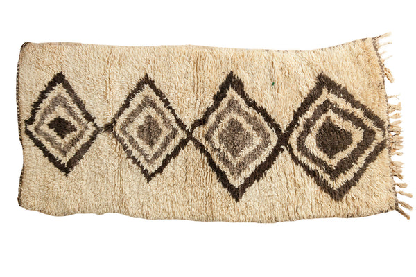 3.5x7.5 Vintage Moroccan Rug Runner // ONH Item ee002252