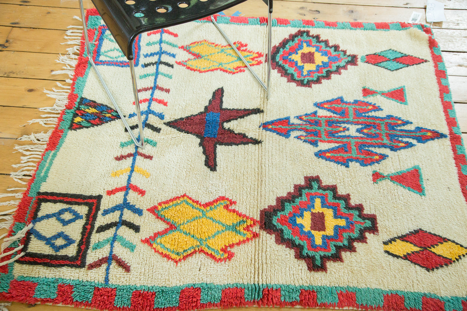 4x4.5 Vintage Moroccan Square Rug // ONH Item ee002253 Image 1