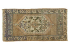 1.5x3.5 Vintage Distressed Oushak Rug Runner // ONH Item ee002266