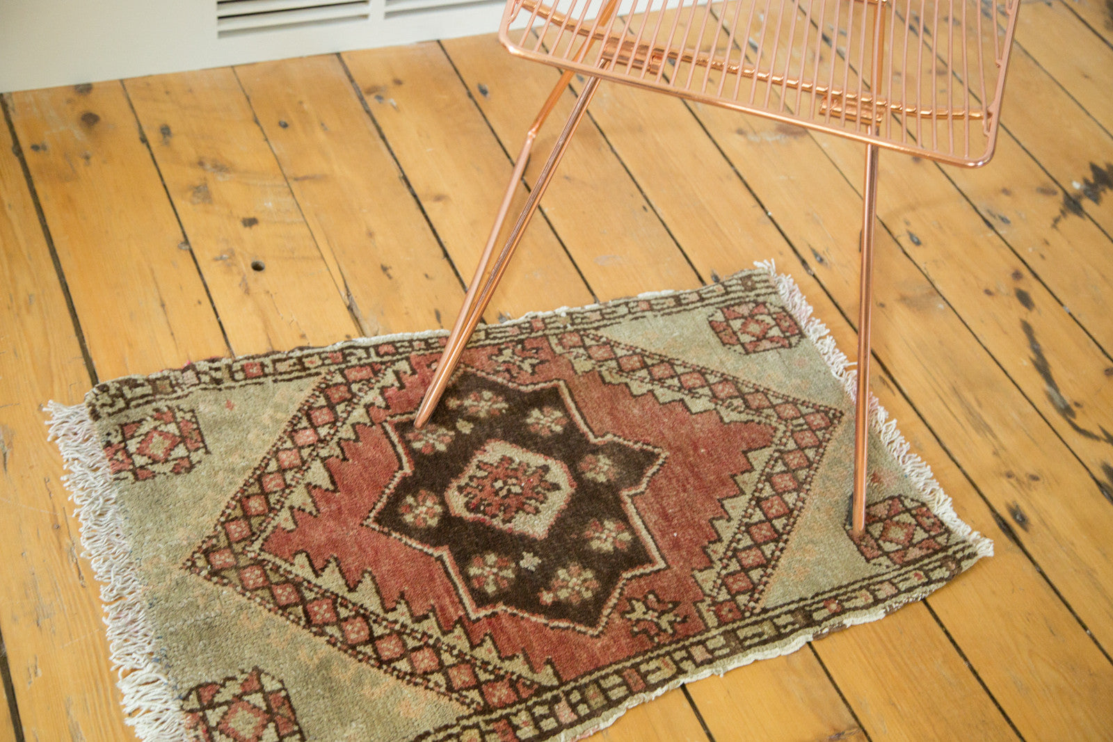 2x2.5 Vintage Oushak Square Rug Mat // ONH Item ee002294 Image 1