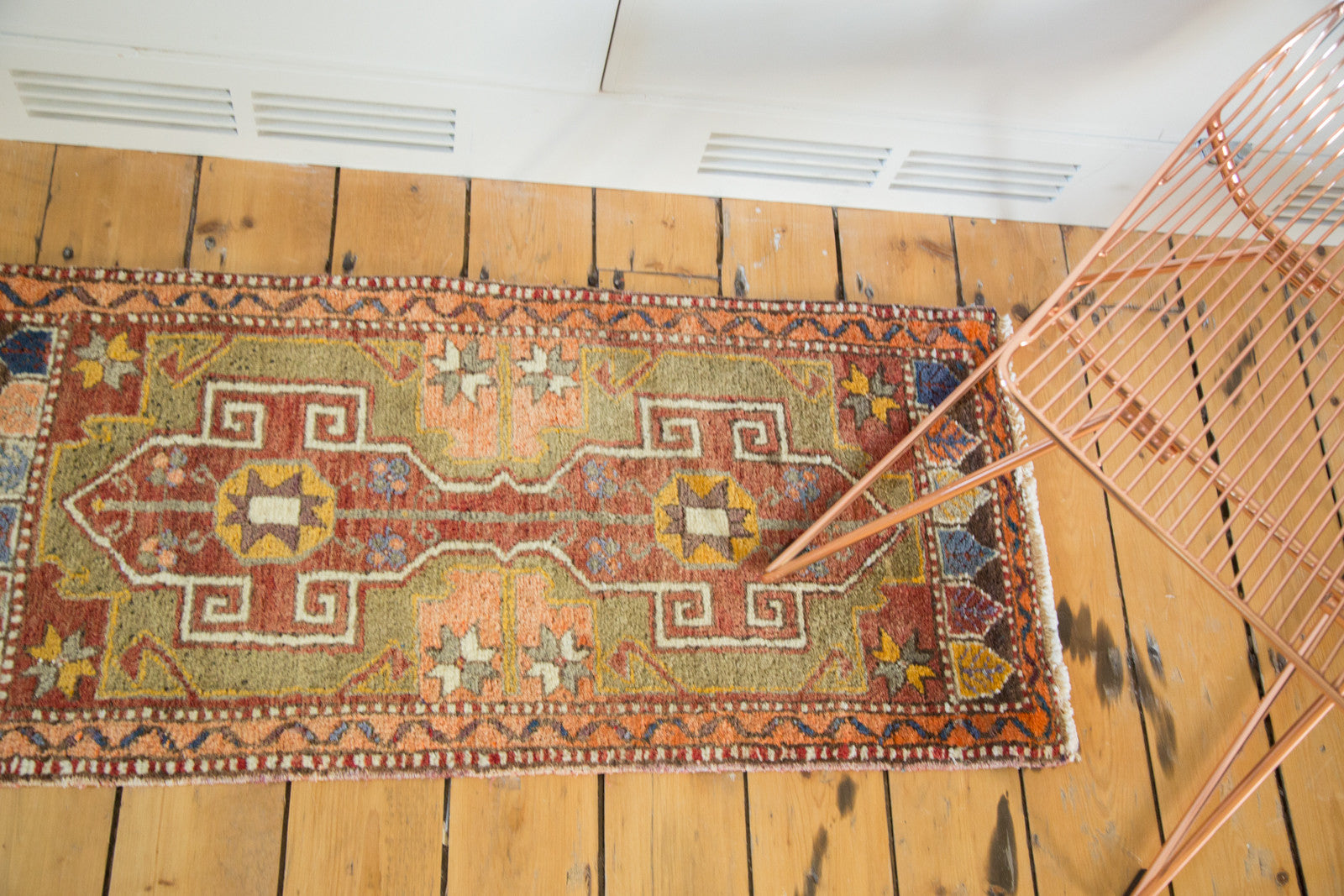 1.5x3.5 Vintage Oushak Rug Runner // ONH Item ee002307 Image 1