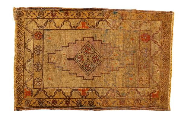 2x3 Vintage Oushak Rug Mat // ONH Item ee002308