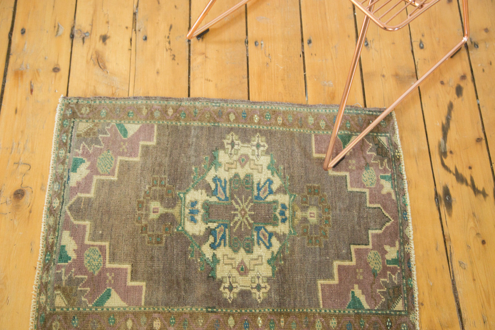 2x2.5 Vintage Oushak Square Rug Mat // ONH Item ee002315 Image 1