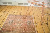 2x2.5 Vintage Karaja Square Rug Mat // ONH Item ee002331 Image 2