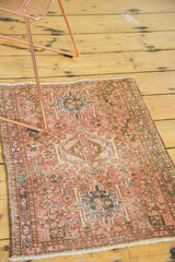 2x2.5 Vintage Karaja Square Rug Mat // ONH Item ee002331 Image 3