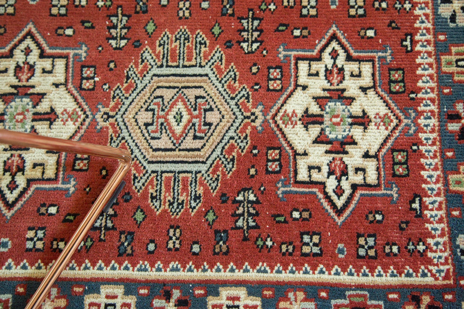 2x2.5 Vintage Persian Style Square Rug Mat
