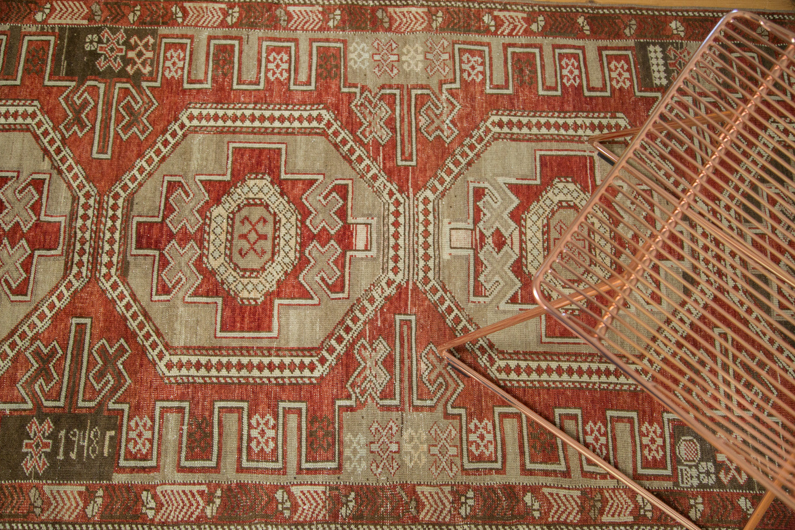 3x8 Distressed Transcaucasian Rug Runner // ONH Item ee002342 Image 1