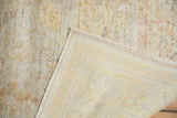 Antique Turkish Kaisary rug showing its soft distressed pile, woven foundation, and secure fringe.