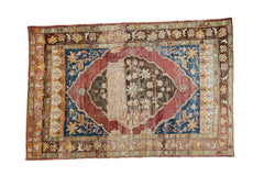 5.5x8.5 Vintage Distressed Oushak Carpet // ONH Item ee002353