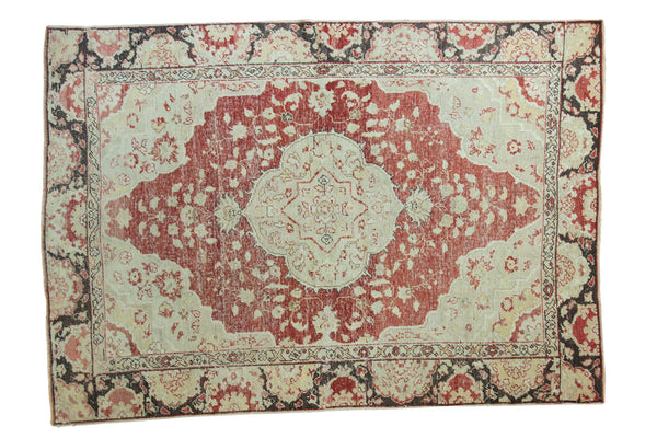 5'3" x 7'5" Vintage Distressed Oushak Rug / Item ee002358 image 1