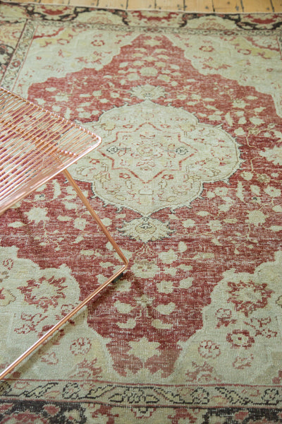  Vintage Distressed Oushak Rug / Item ee002358 image 4