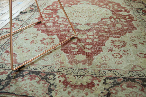  Vintage Distressed Oushak Rug / Item ee002358 image 5