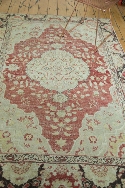  Vintage Distressed Oushak Rug / Item ee002358 image 7
