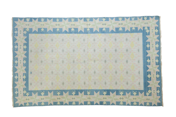 4x6.5 Vintage Cotton Dhurrie Rug // ONH Item ee002361