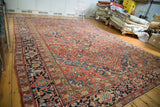 9.5x13.5 Vintage Distressed Heriz Carpet // ONH Item ee002388 Image 1