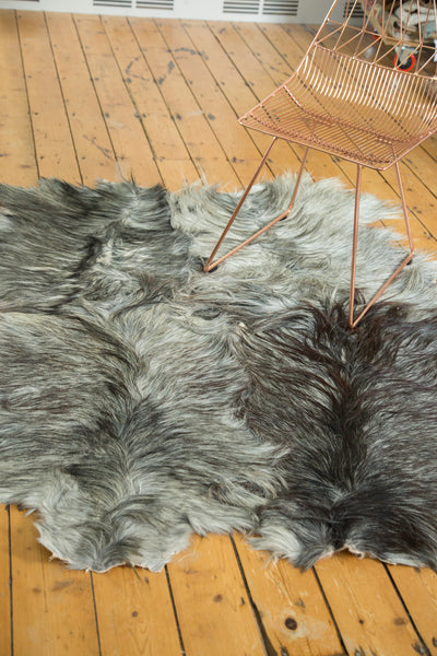 4.5x5 New Angora Skin Rug // ONH Item ee002390 Image 3
