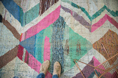 5.5x9.5 Vintage Rag Rug Carpet // ONH Item ee002494 Image 6