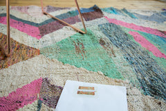 5.5x9.5 Vintage Rag Rug Carpet // ONH Item ee002494 Image 7