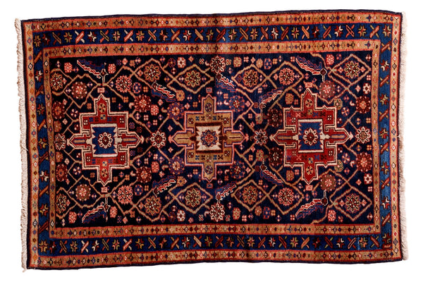 4x5.5 Vintage Persian Heriz Rug // ONH Item ee002497