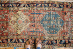 2.5x8.5 Distressed Antique Persian Heriz Rug Runner // ONH Item ee002502 Image 1