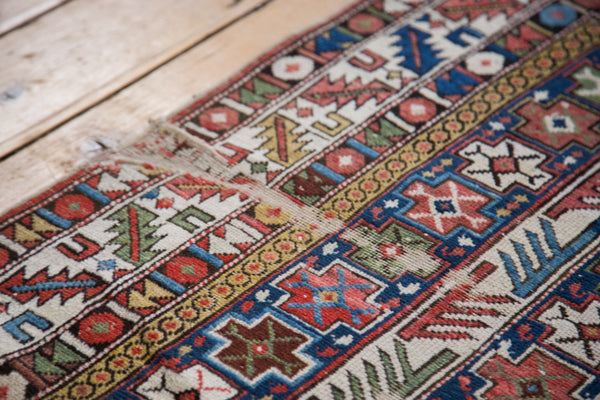 4x5.5 Distressed Antique Shirvan Rug // ONH Item ee002508 Image 4