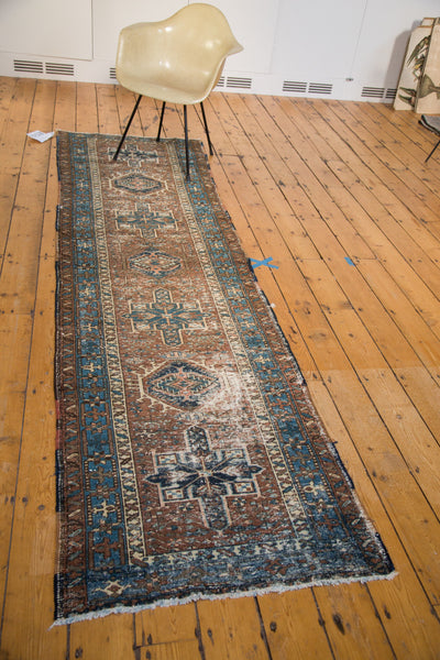 2.5x10 Distressed Persian Karaja Rug Runner // ONH Item ee002512 Image 3