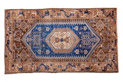 3x6 Vintage Hamadan Style Rug Runner // ONH Item ee002514
