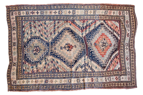 5'5" x 7'9" Vintage Caucasian Carpet / Item ee002522 image 1