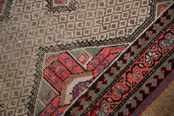 3x18 Distressed Persian Camel Hair Hamadan Rug Runner // ONH Item ee002527 Image 5