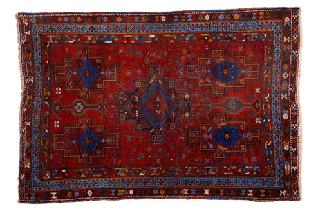 3'5" x 5' Antique Persian Afshar Rug / Item ee002528 image 1